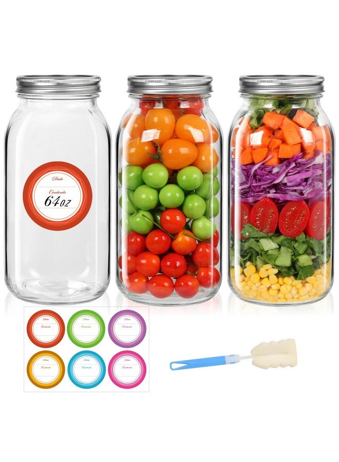 Mcupper Mcupper 3 pack mason jars 64 oz  - Image 1