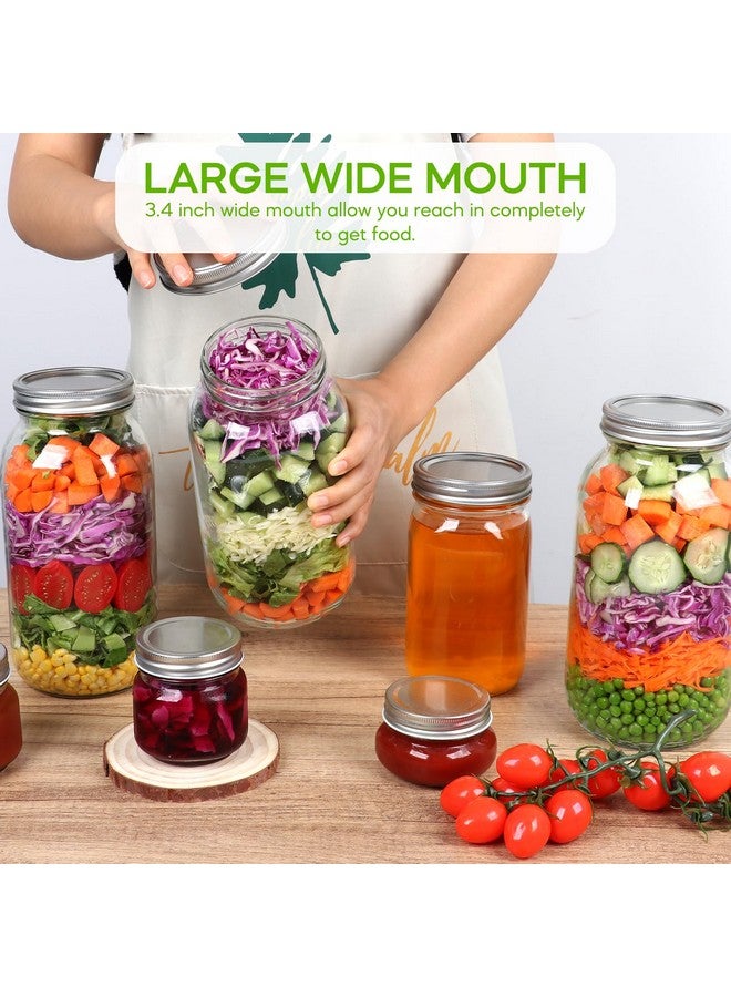 Mcupper Mcupper 3 pack mason jars 64 oz  - Image 3