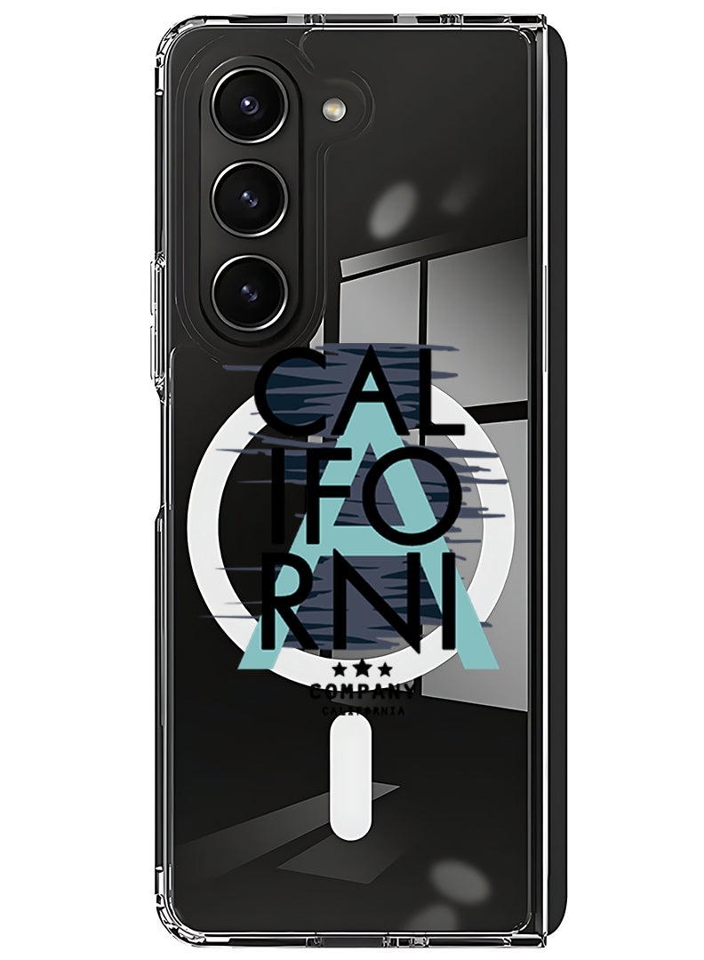 Theodor Magnetic Case for Samsung Galaxy Z Fold 6 Compatible with MagSafe Wireless Charging, Shockproof Phone Bumper Cover California Black - Image 1