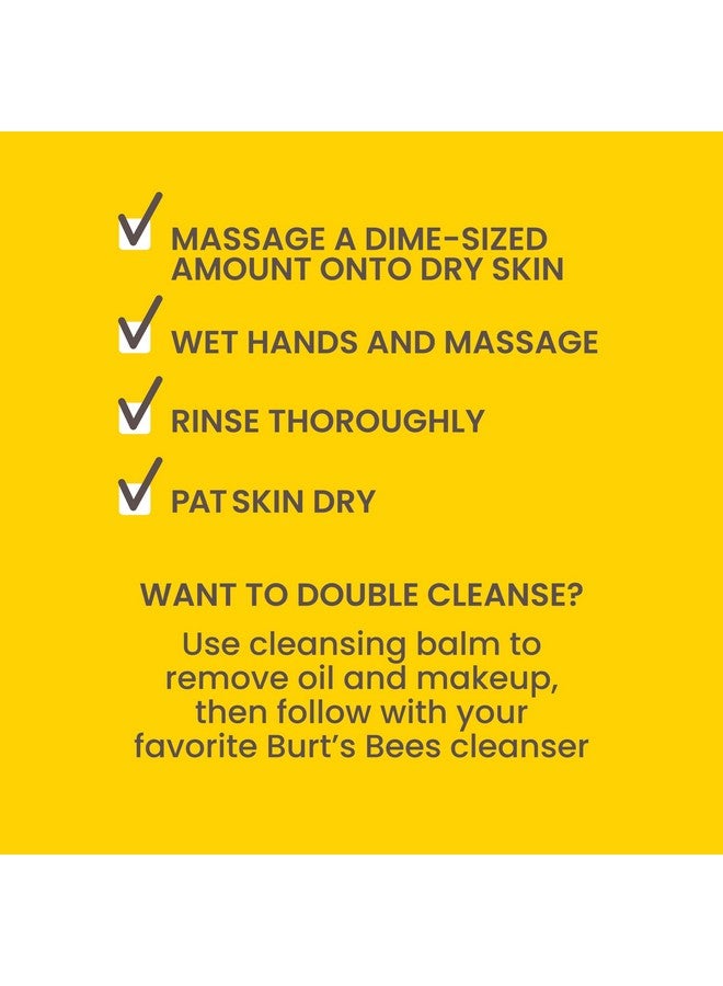 Burt's Bees Fermented Honey Facial Cleansing Balm, With Prebiotic and Postbiotic Blend, Contains Fermented Honey and Green Tea, Natural Origin Skin Care, 1 Tin, 3 oz. - Image 4