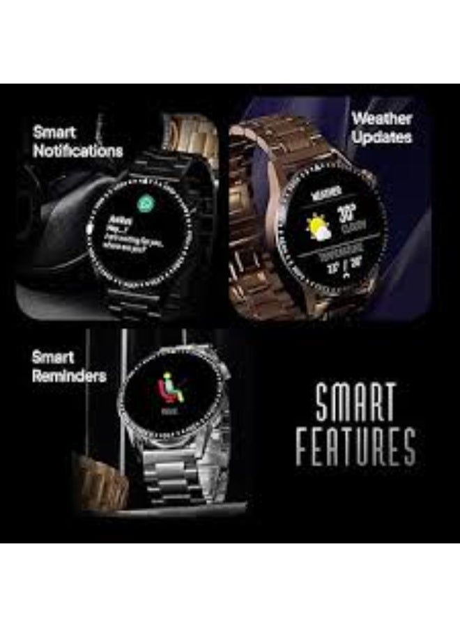 Fire-Boltt Talk 2 Pro Ultra 1.39" Round Display Stainless Steel Luxury Smart Watch, Bluetooth Calling & 360 Health Monitoring, 123 Sports Modes, Inbuilt Voice Assistant - Image 2