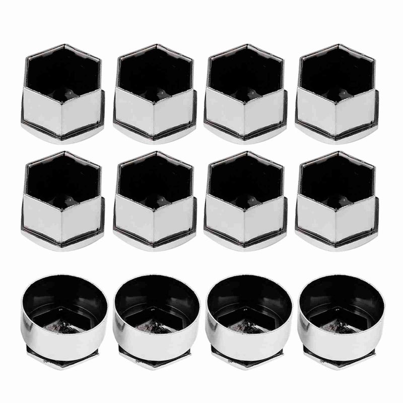 FILFEEL 20 Pack 17mm Gray Auto Wheel Nut Covers Theft Proof for Car Silver - Image 4