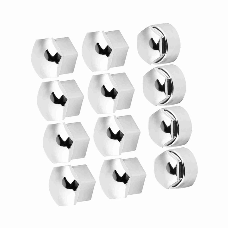FILFEEL 20 Pack 17mm Gray Auto Wheel Nut Covers Theft Proof for Car Silver - Image 3
