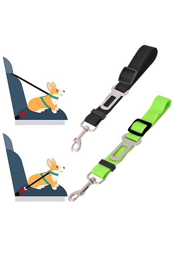 2Pcs Premium Car Seat Belt for Dogs Cats Pets Active Pets Dog Car Harness Pack Dog Seatbelts Adjustable Safety Heavy Duty Elastic Lead Harness for Cars Trucks Travel Tether Belt for Small & Large Dogs - pzsku/Z9EEE8E2BDB71D6B369E2Z/45/_/1701676327/23670ce1-941b-40f0-9062-6c396454aa54