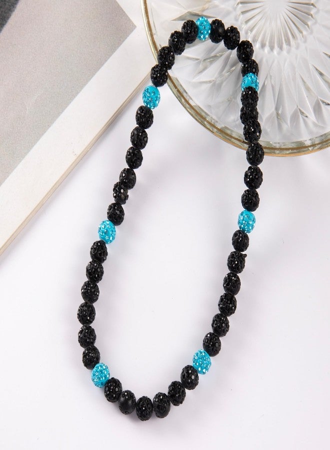 OATHYAN Baseball Ice Necklace Bling Rhinestone Beads Necklace Inspired Stretch Chain Necklace-16in/18in/20in/22in - Image 5
