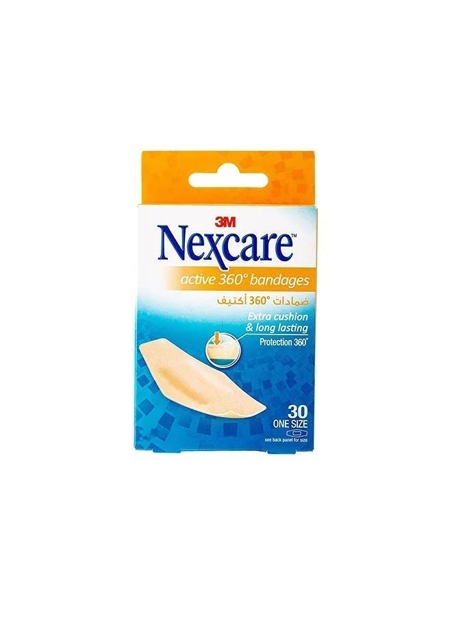 3M Nexcare Active 360 Degree Bandages, 30 Pcs