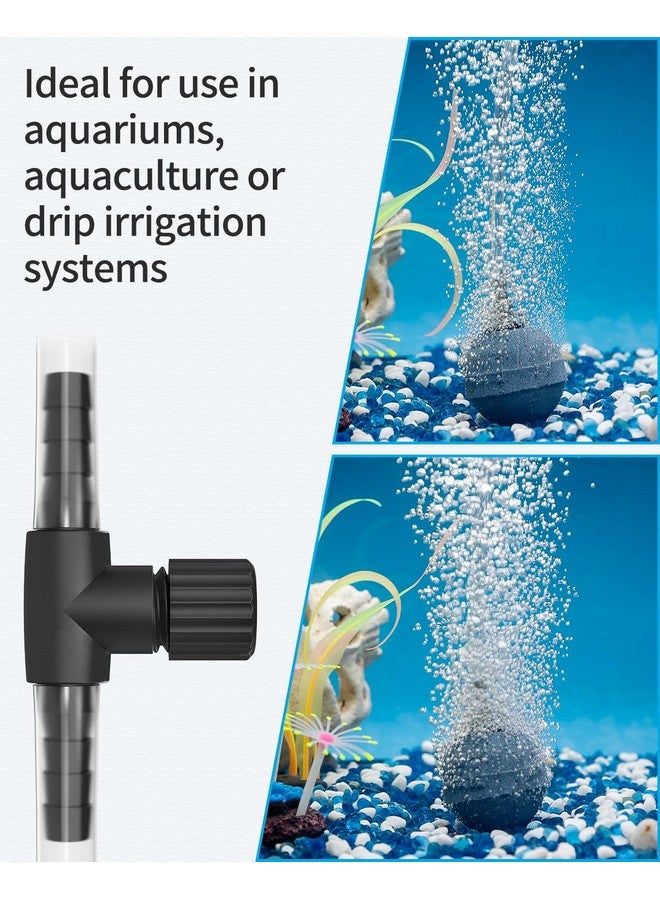 باوفلي صمامات التحكم في هواء حوض السمك من Pawfly لأنابيب الهواء بقطر داخلي 3/16 بوصة، وحدات تحكم في تدفق الهواء البلاستيكية أحادية الاتجاه، منظمات، موصلات خراطيم سوداء قابلة للتعديل، ملحقات مضخة هواء لأحواض الأسماك، عبوة من 10 قطع - Image 5