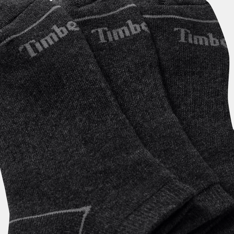 Timberland Grey Bowden No-Show Socks (3 Pairs)  | Best Price UAE
