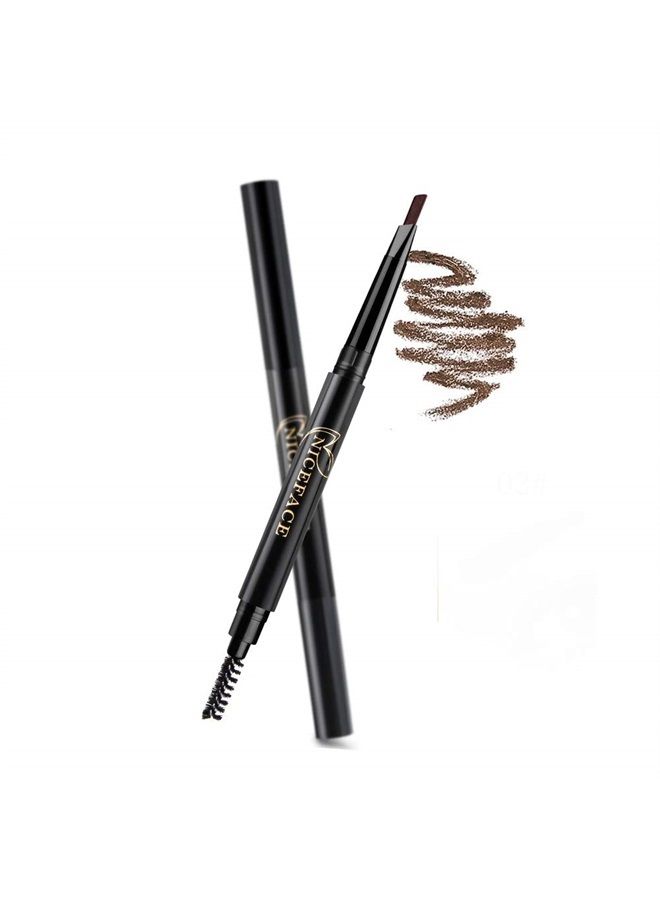 NICEFACE Eyebrow Pencil Coffee Double Ended Precision Waterproof Brow Cruelty Free(Coffee #3) - Image 1