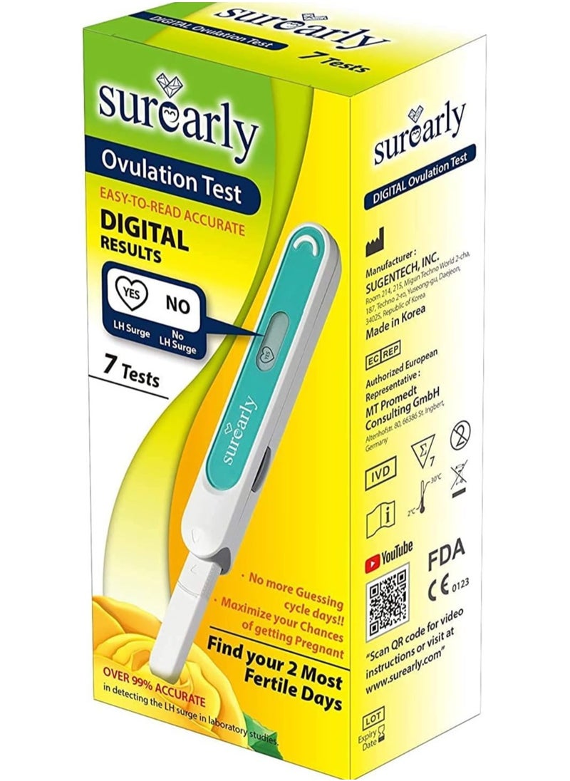 Surearly - Shorli Digital Ovulation Test (7 Tests) - Image 1