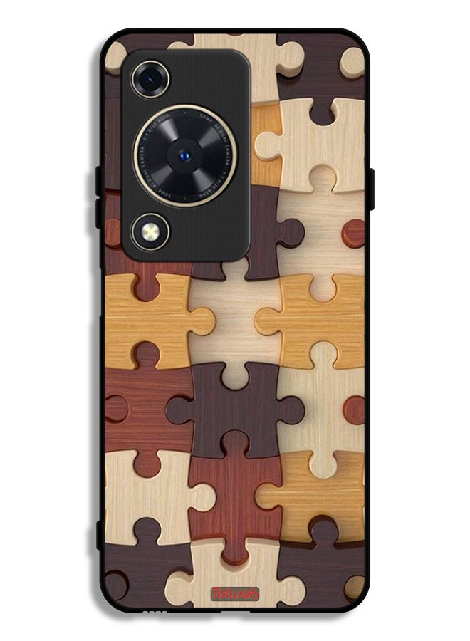 Tolwak Huawei Nova Y63 Protective Case Cover Wooden Pattern