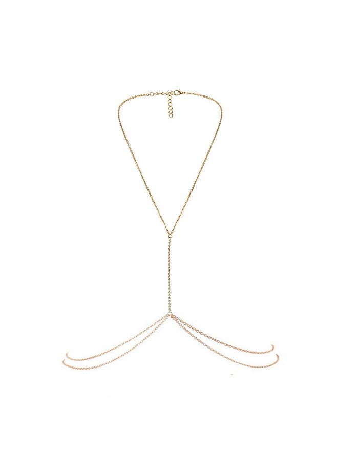 Bestjybt Fashion Women Body Belly Waist Charm Chain Bikini Beach Pendant Necklace  - Image 1