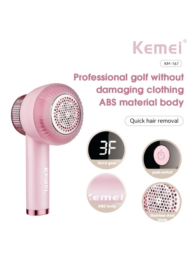 Kemei KM-166 Lint Remover | Rechargeable Fabric Shaver | Clothes Fuzz Remover | Portable Sweater Defuzzer | 1200mAh Battery - Image 3