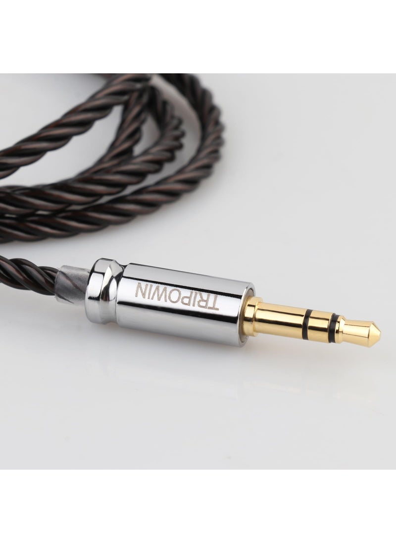 Linsoul Linsoul Tripowin Mirage IEM Cable,30AWG OCC 4N HiFi IEM Upgrade Replacement Cable, with 3.5mm Audio Jack for in-Ear Monitor Audiophile Musician(MMCX)  - Image 4