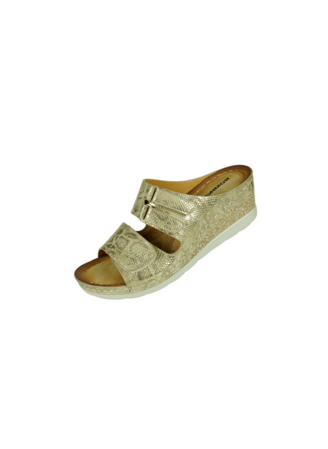 ROMIKA - 117-353 Romika Ladies Wedge Heel Sandals605 Beige - Image 1