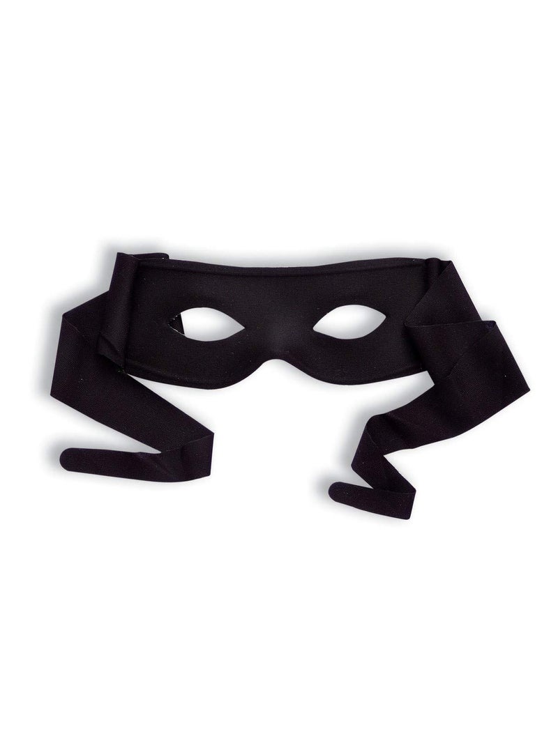 Forum Novelties Black Half Mask with Ties - Masked Bandit - Image 5