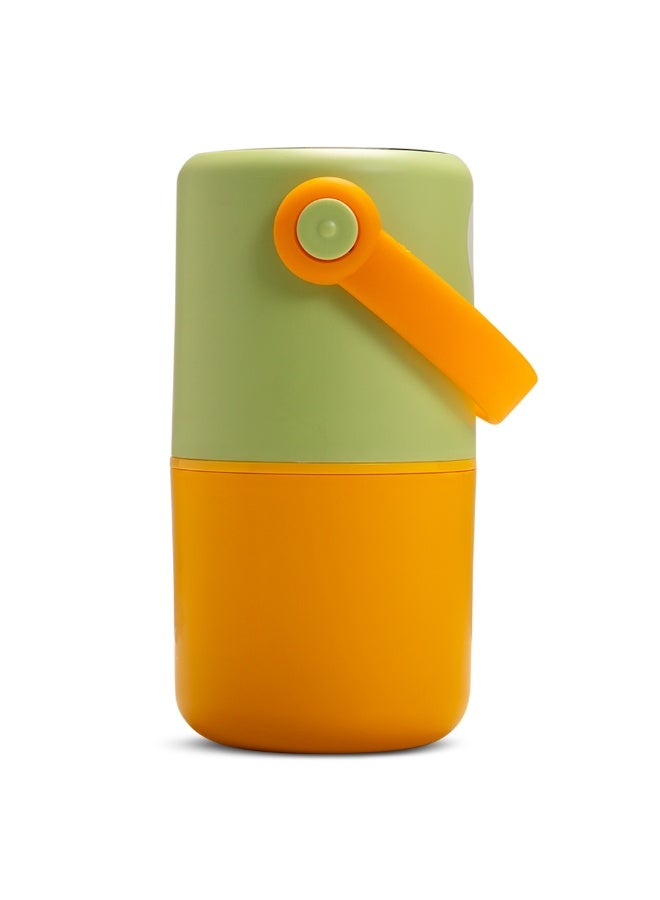 HYDROBREW صندوق غداء هيدروبرو مزدوج الطبقات من الفولاذ المقاوم للصدأ مع ملعقة وشوكة قابلة للطي - حكيم وعنبر - Image 5