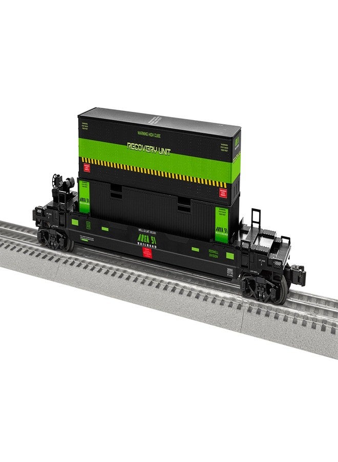 Lionel Area 51 Maxi-Stack O Gauge Model Train Flatcar with Double Container Load