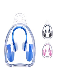 Excefore 3 Pack Swimming Nose Clips and Earplugs Kits for Adults and Kids, 3 Colors  - Image 1
