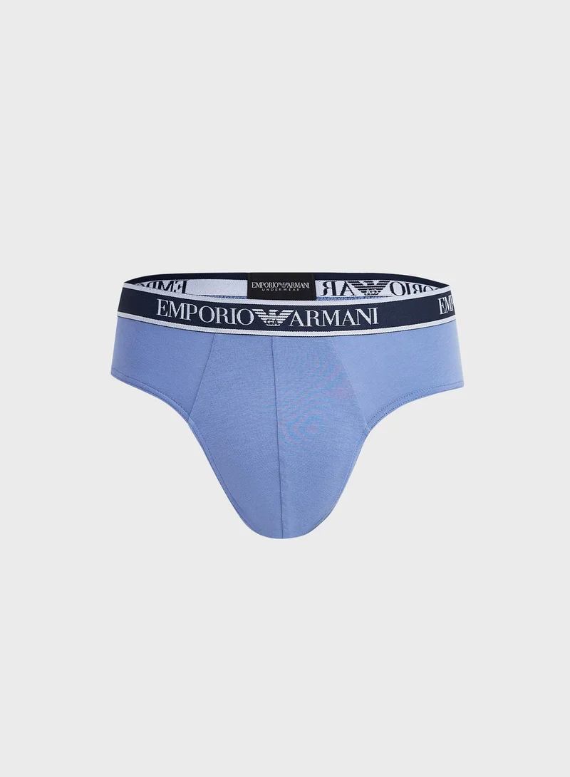EMPORIO ARMANI 3 Pack Logo Band Assorted Briefs