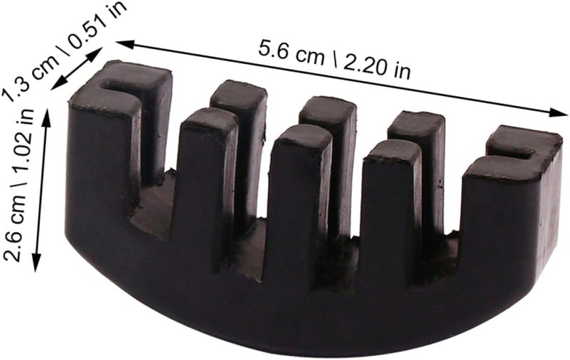 TOYANDONA Black Violin Practice Mute Ultra Quiet Muffle for Violin Made of Heavy Duty Rubber - Image 2
