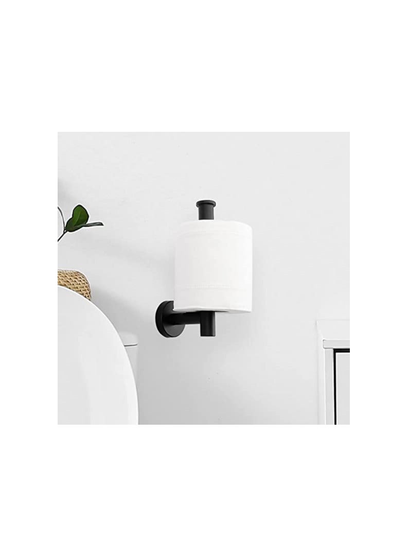 Y&D Toilet Paper Holder, Bathroom Wall Mounted Durable SUS304 Stainless Steel Towel Bar Matte Black, Contemporary Style, Holder - Image 2