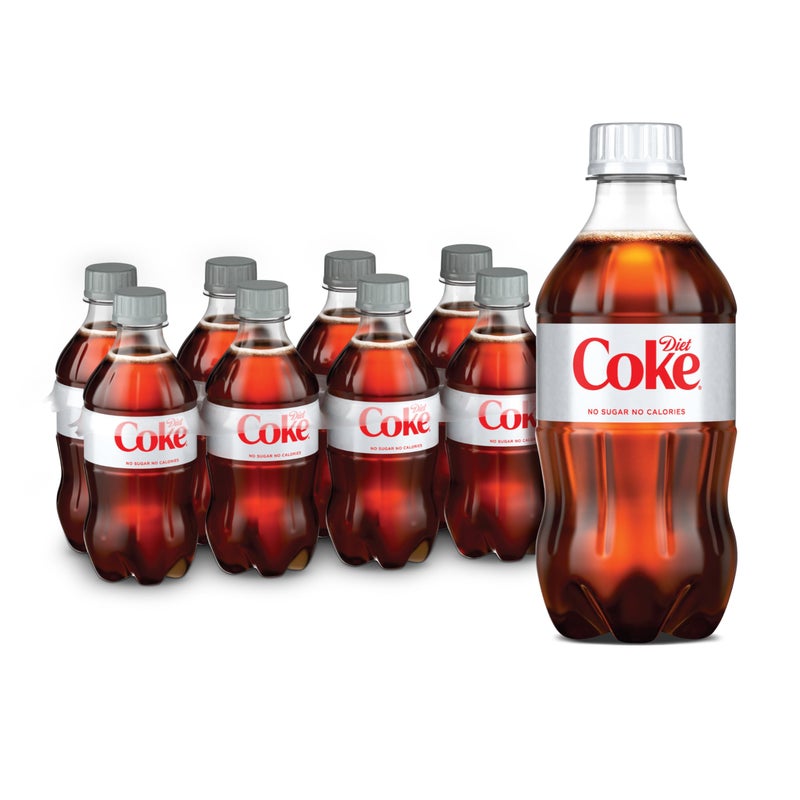 Diet Coke Diet Soda 12 fl oz Bottles 8 Pack  Cola Soft Drink - Image 3