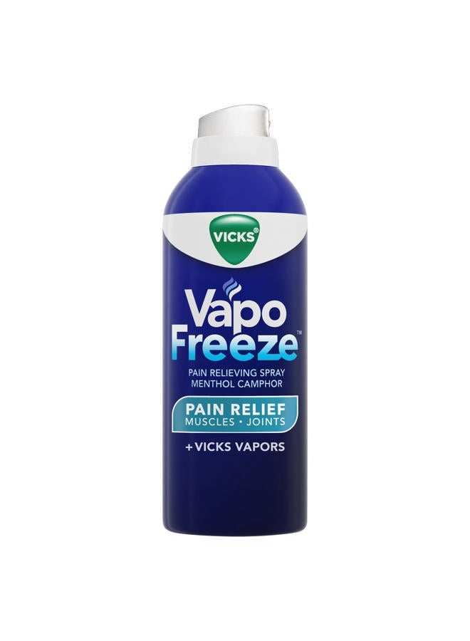Vicks VapoFreeze Menthol Pain Relieving Spray 3oz, for Muscles & Joint Pain Associated with Arthritis, Simple Backaches, Strains, Sprains, Bruises, Vicks Vapors, Penetrating Formula - Image 1