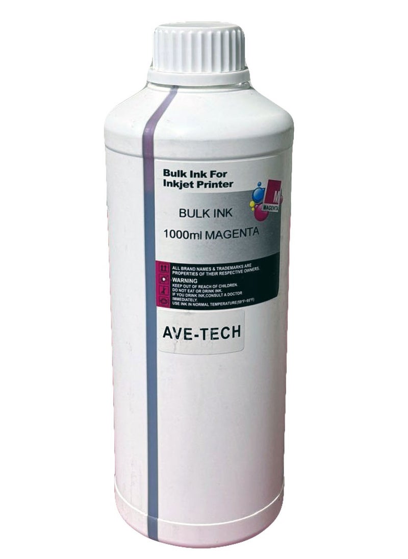 AVE-TECH حبر ممتاز 1000 مل ماجenta / لاستخدامه في HP / لاستخدامه في Canon 