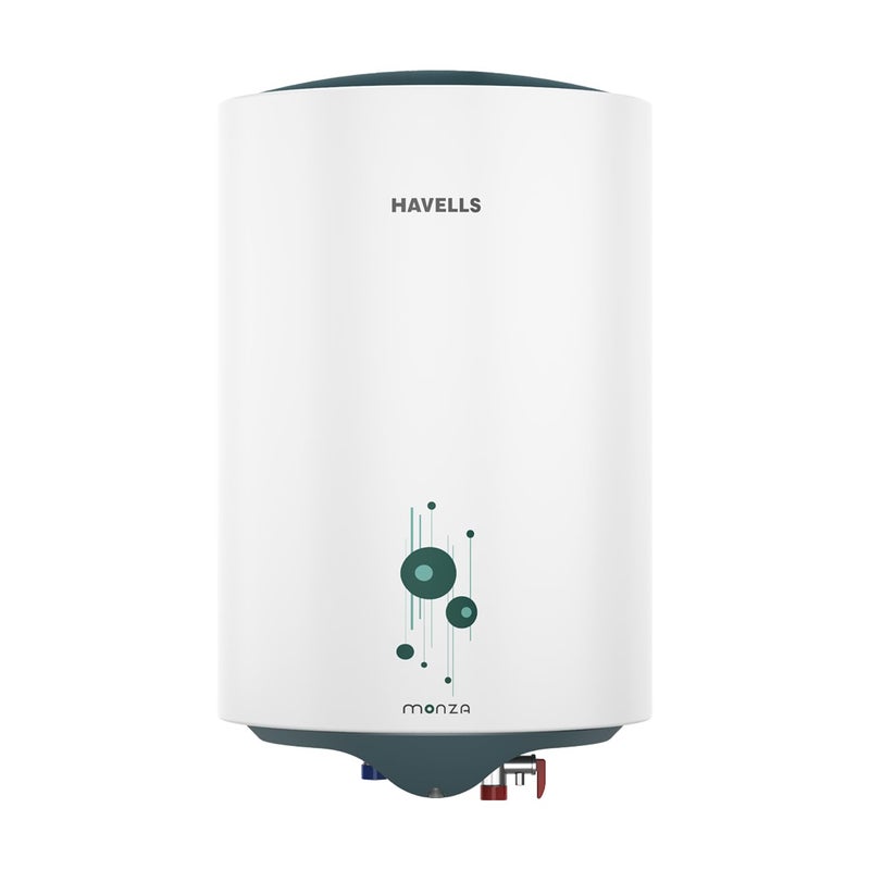 Havells Havells Monza 10 Litre Storage Water Heater Geyser Faster heating Glass Coated Anti Rust Tank Heavy Duty Heating Element Warranty 5 Year on Tank High Rise Compatible  - Image 1