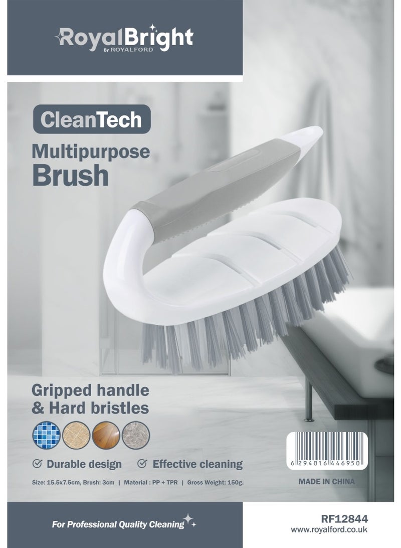 Royalford فرشاة متعددة الاستخدامات من رويال فورد - RF12844/ فرش تنظيف بمقبض مريح وشعيرات صلبة/ لتنظيف المطبخ والحمام، المطبخ، البلاط، الأرضيات - Image 2