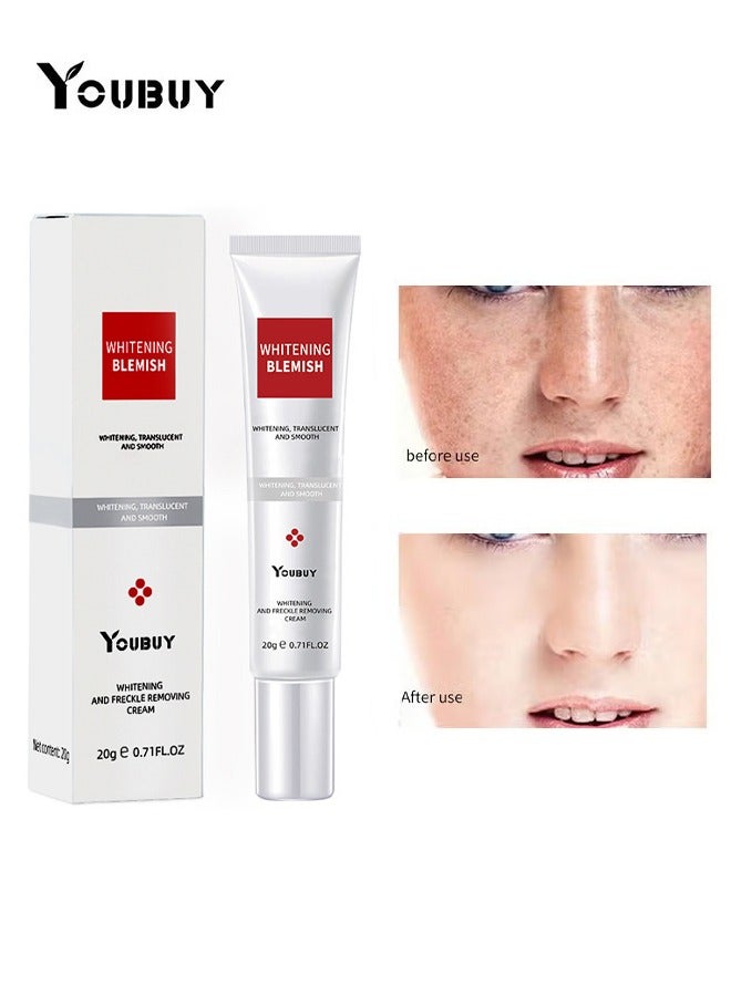 YOUBUY Whitening And Freckle Removing Cream,Dark Spot Corrector Remover Cream Whitening Moisturizing Brighten Complexion Improving Skin Barrier 20g - Image 1