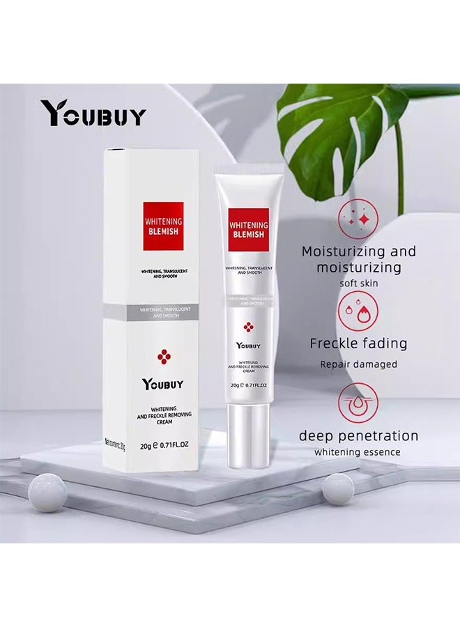 YOUBUY Whitening And Freckle Removing Cream,Dark Spot Corrector Remover Cream Whitening Moisturizing Brighten Complexion Improving Skin Barrier 20g - Image 3