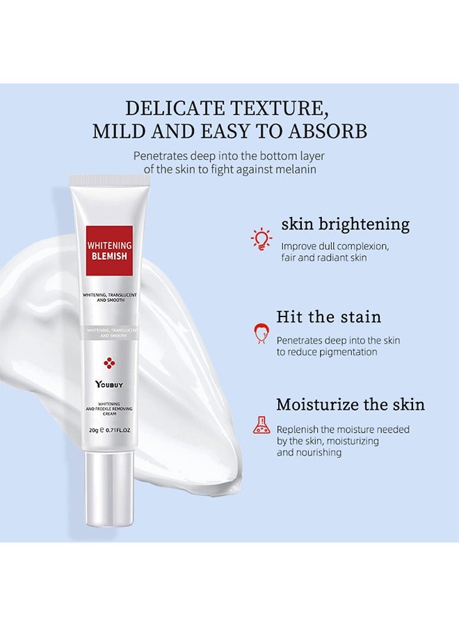 YOUBUY Whitening And Freckle Removing Cream,Dark Spot Corrector Remover Cream Whitening Moisturizing Brighten Complexion Improving Skin Barrier 20g - Image 4