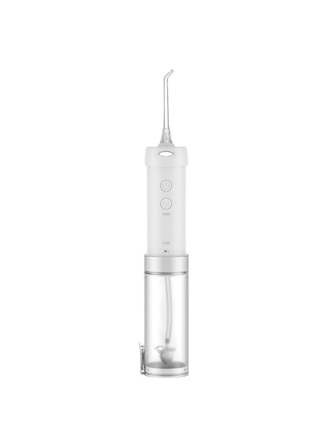 QUTEK FLUORA by Qutek Portable Water Flosser: IPX7 Waterproof Oral Irrigator, Pulse Jet Tech, 5 Modes (40-140 PSI), 200ml Tank, Type-C Rechargeable with 5 Nozzles for Braces & Gums - Image 1