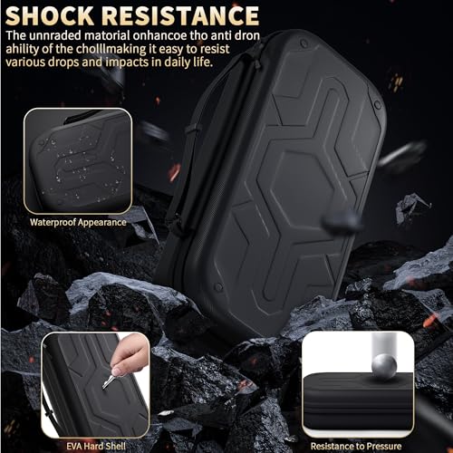 FANPL Case Bundle for Nintendo Switch 2 (2025) Accessories, Carrying Case for Switch 2 and Joy Con Controller with Hard Dockable Protective Cover, Screen protector, 8 Thumb Grips, Mecha Style Design - Image 2
