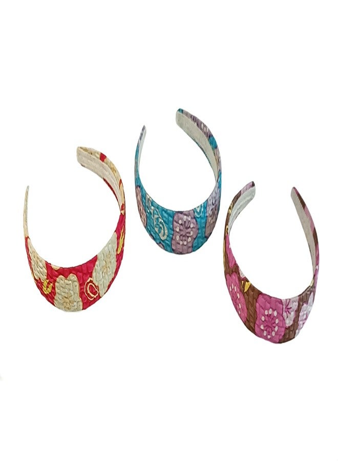 LA BELLEZA Baby Girl Plastic Heabands with Beatiful Design Toddler Kids Hairbands Children Soft Headwrap Hair Accessories for Baby Girls (Pack of 3) - Image 2