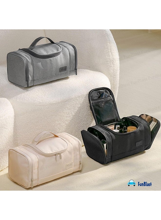 FunBlast Toiletry Bag for Men and Women - Multipurpose Travel Bag with Waterproof Pockets, Mesh Pockets, Shaving Kit Bag, Toiletry Kit, Cosmetics, Gadget, Make up and Accessories Bag (Black) - Image 5