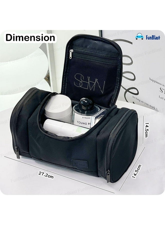 FunBlast Toiletry Bag for Men and Women - Multipurpose Travel Bag with Waterproof Pockets, Mesh Pockets, Shaving Kit Bag, Toiletry Kit, Cosmetics, Gadget, Make up and Accessories Bag (Black) - Image 3