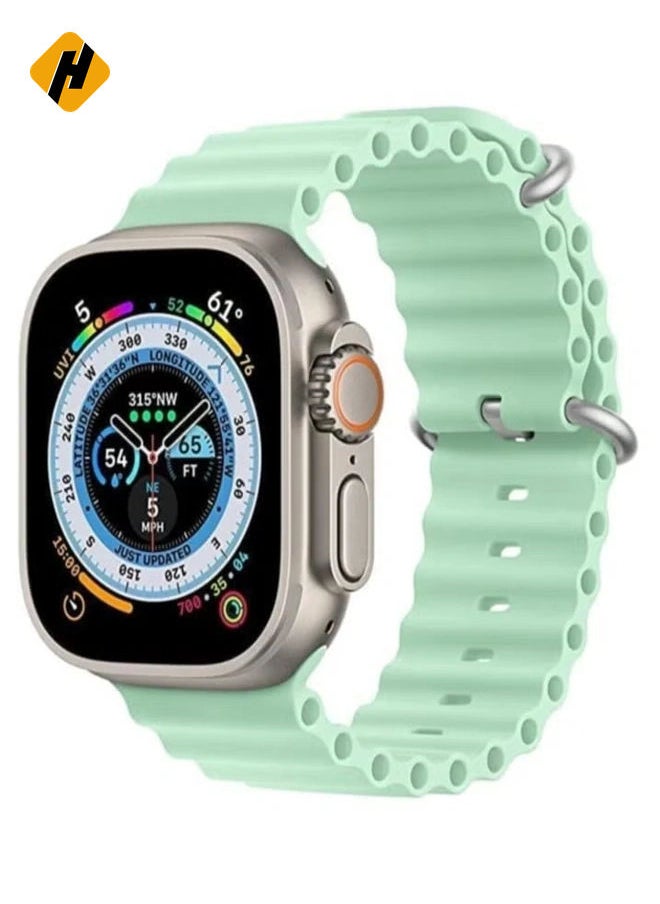 HuHa - Sport New Silicone Band Compatible with Apple Watch Ultra Ocean 42/44/45/49mm Strap for iWatch Series Ultra 8 7 6 5 SE - Image 1