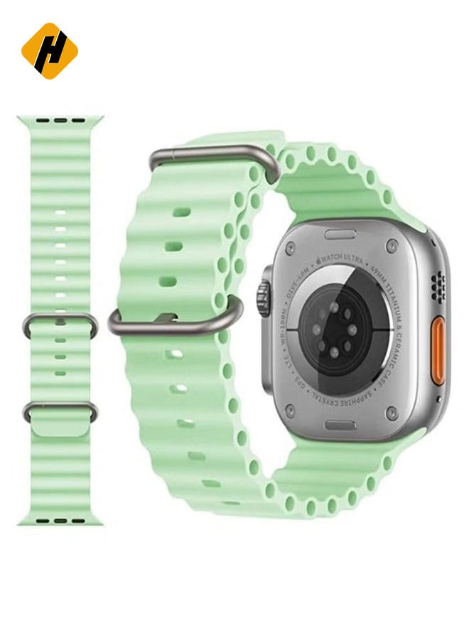 HuHa - Sport New Silicone Band Compatible with Apple Watch Ultra Ocean 42/44/45/49mm Strap for iWatch Series Ultra 8 7 6 5 SE - Image 1