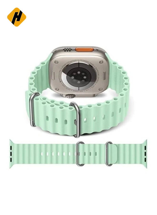 HuHa - Sport New Silicone Band Compatible with Apple Watch Ultra Ocean 42/44/45/49mm Strap for iWatch Series Ultra 8 7 6 5 SE - Image 1