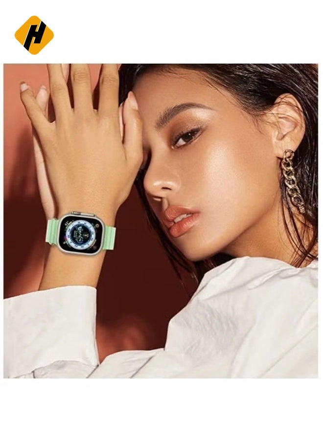 HuHa - Sport New Silicone Band Compatible with Apple Watch Ultra Ocean 42/44/45/49mm Strap for iWatch Series Ultra 8 7 6 5 SE - Image 1