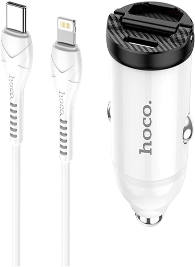 Hoco NZ2 Link PD30W+QC3.0 car charger set(Type-C to iP) 