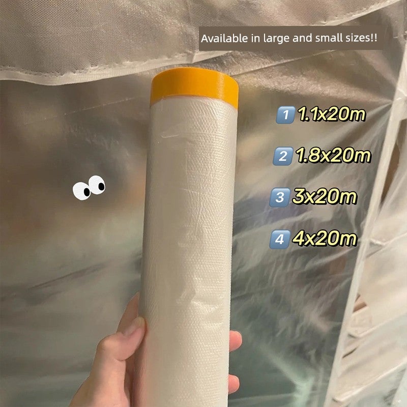 Transparent dust cover covers the upper and lower bunks of the student dormitory during holidays to prevent dust and cover the bed table of the dormitory with plastic dust film bags - Image 1