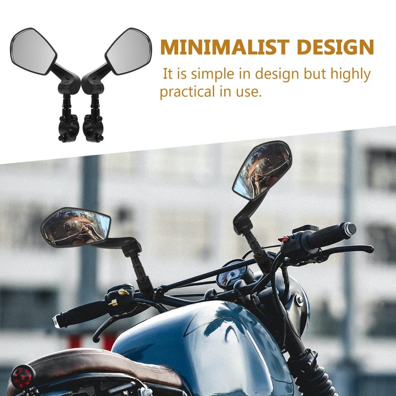 Adjustable Bicycle Rearview Mirror Pair Universal Fit for Handlebars Safety Cycling - Image 4