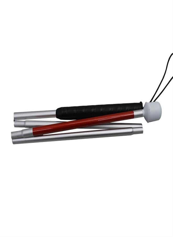 Aluminum alloy blind guide walking stick Foldable blind walking stick disabled blind walking stick blind aid walking stick fluorescent warning blind guide walking stick - Image 4