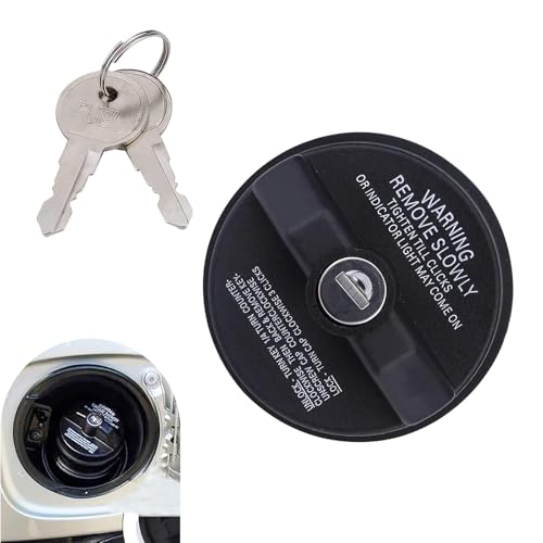 Zosgrew Locking Gas Cap Antitheft Locking Fuel Cap with 2 Keys for Honda Infiniti Isuzu Mazda Mitsubishi Scion Suzuki Buick GMC Saturn VW Volvo OE 7730047020 10504 Black - Image 1