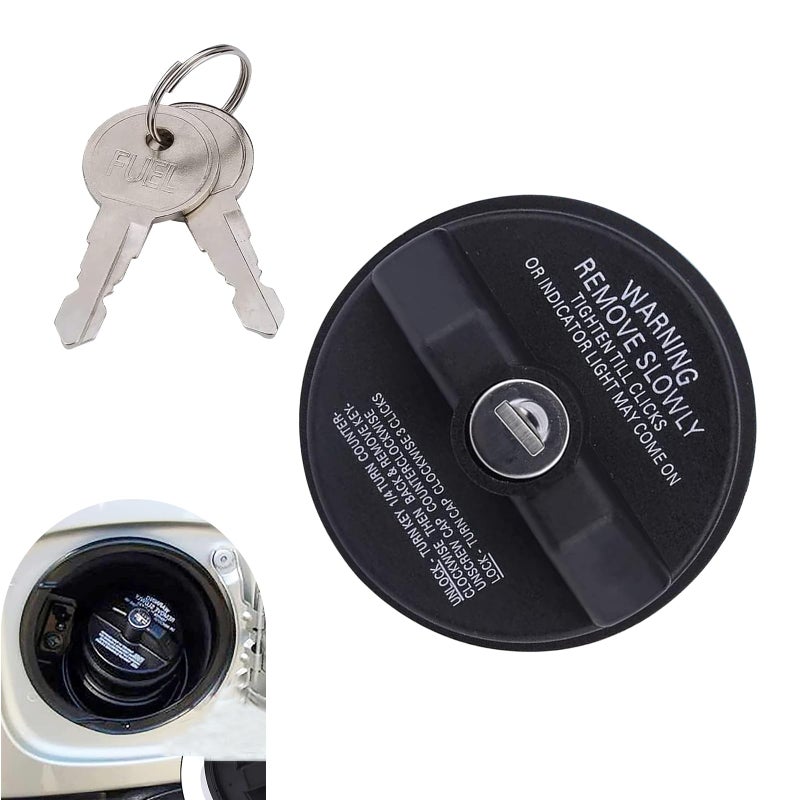 Zosgrew Locking Gas Cap Antitheft Locking Fuel Cap with 2 Keys for Honda Infiniti Isuzu Mazda Mitsubishi Scion Suzuki Buick GMC Saturn VW Volvo OE 7730047020 10504 Black - Image 3