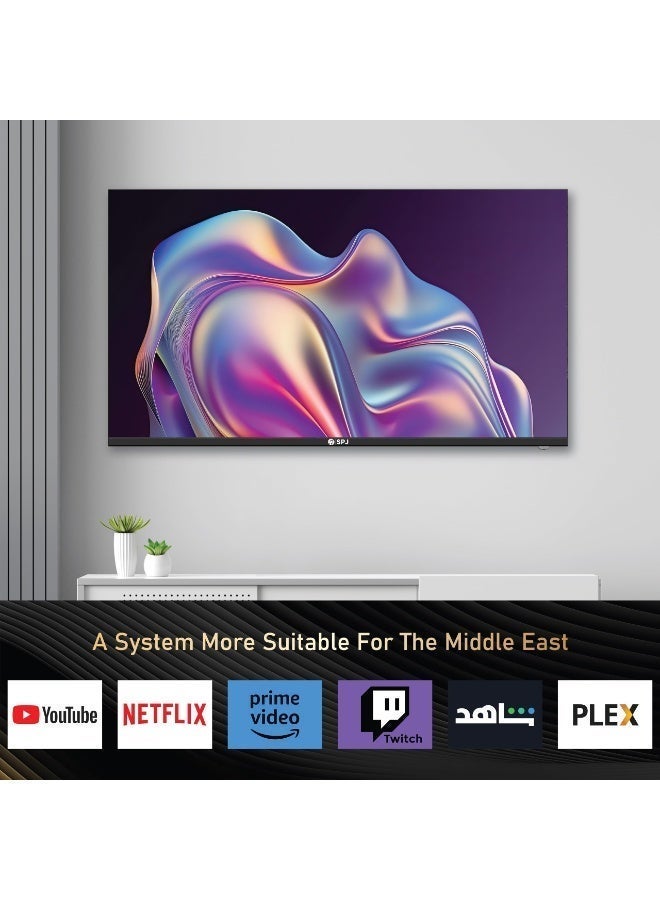اس بي جي تلفزيون SPJ الذكي LED بدقة 4K UHD مقاس 85 بوصة بنظام WebOS مع حوامل جدارية وجهاز تحكم عن بعد سحري، يدعم تقنية Dolby Atmos وApple AirPlay وApple Home وNetflix وTwitch، لون أسود - Image 4